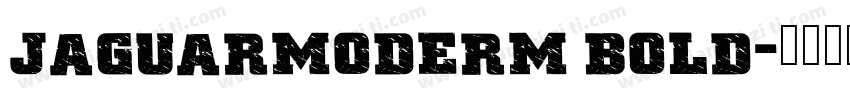 JaguarModerm Bold字体转换